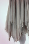 Marc Le Bihan 2590 series triple-layer silk skirt collection French handmade MLB-2590-HUIOU gray lotus color